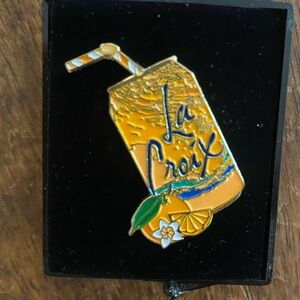 Cute La Croix pin, free with purchase!
